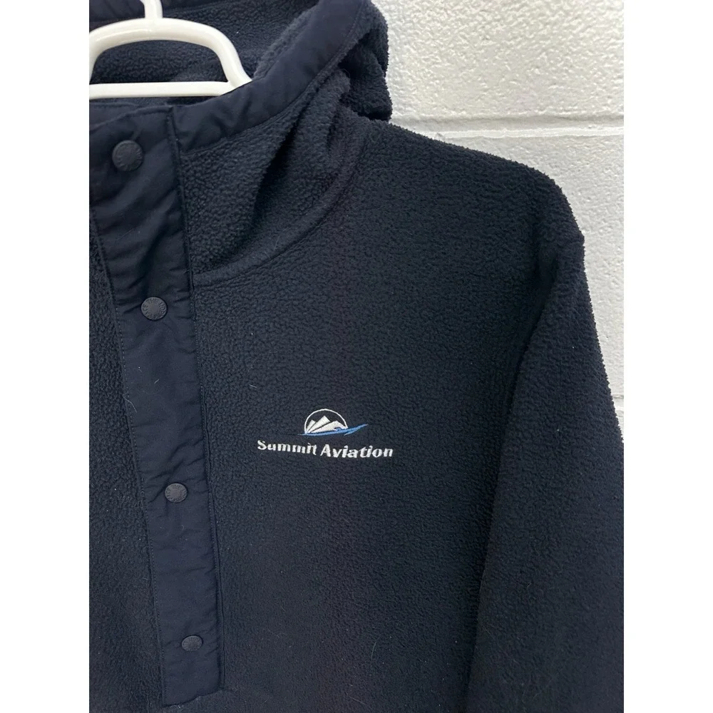 The North Face Carbondale 1/4 Snap Fleece Hoodie Navy Summit Aviation / Size XXL